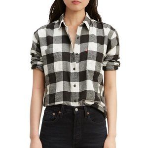 Levi's Women's Utility Shirt Plaid Black